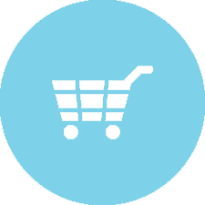 cart icon bleue